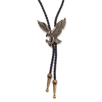 Vintage Leather Rope Cowboy Tie