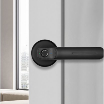 Smart Door Lock Fingerprint Handle Anti-Theft Electronic Door Lock Biometric Keyless With 2 Keys