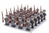 Image of 21PCs/set WWII Army Military Building Blocks German France Italy Japan Britain