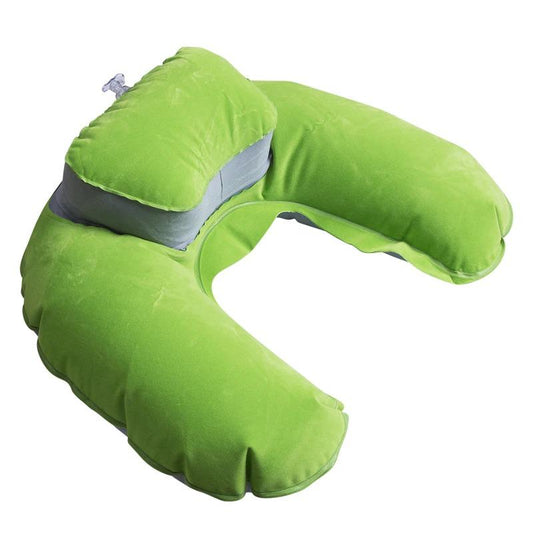 Foldable U-shaped Neck Cushion Support Inflatable Pillow