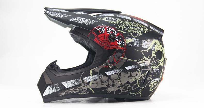 Bundle Motocross Helmet with Goggles, Glove and Face Mask ALL IN ONE - Balma Home