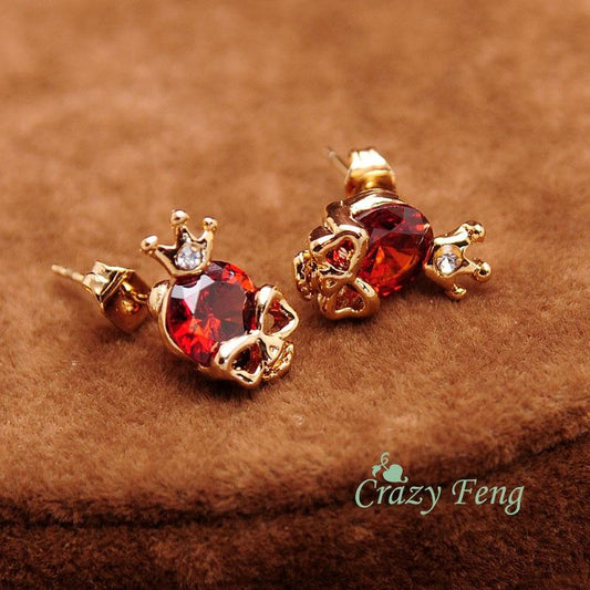 Skull Earings - Diamonds Skull Earrings