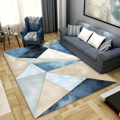 Waseable Geometric Printed Carpet for Livingroom Bedroom Large Area Rugs