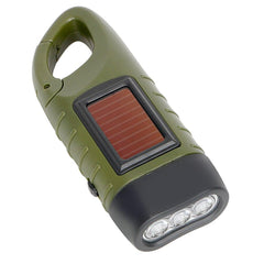 Portable Led Flashlight Manual Generator