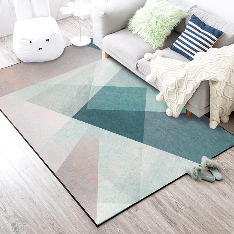 Waseable Geometric Printed Carpet for Livingroom Bedroom Large Area Rugs