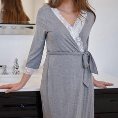 Nightgown Maternity Robe