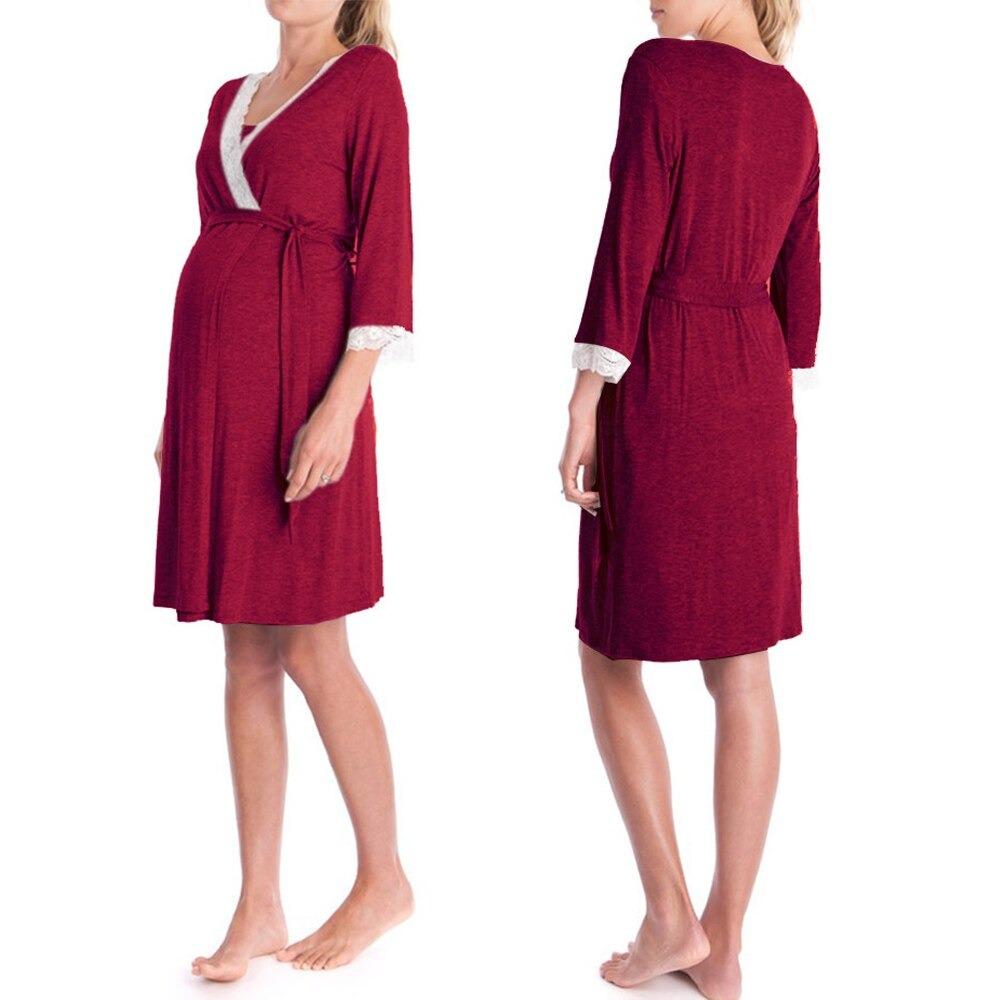 Nightgown Maternity Robe