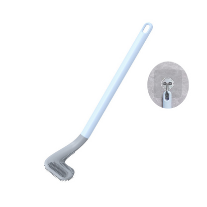 Long Handle Brush For Toilet For Bathroom Cleaning Silicone Toilet Brush Bendable