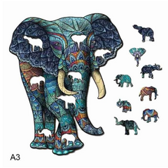 3D Wooden Animal Puzzle Jigsaw Board Set For Children & Adults Educational Toys