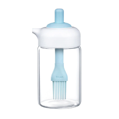 Oil Dispenser Bottle Condiment Container BBQ Oil Dispenser Bottle With Brush For Kitchen