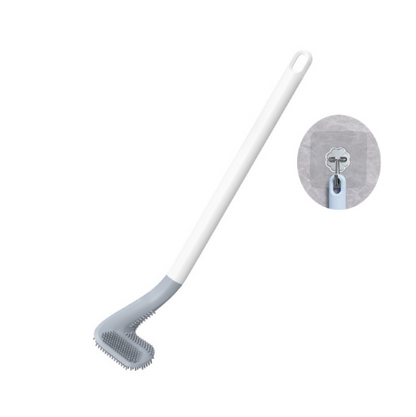 Long Handle Brush For Toilet For Bathroom Cleaning Silicone Toilet Brush Bendable