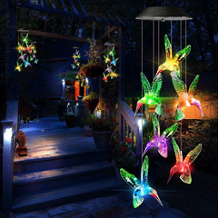 Solar Light Outdoor Color Changing Hummingbird Angel Butterfly Lights Waterproof Light For Garden