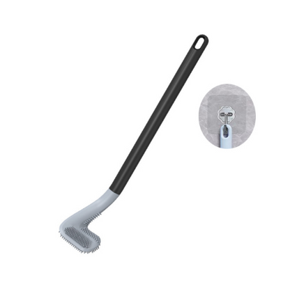 Long Handle Brush For Toilet For Bathroom Cleaning Silicone Toilet Brush Bendable