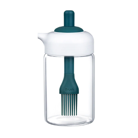 Oil Dispenser Bottle Condiment Container BBQ Oil Dispenser Bottle With Brush For Kitchen