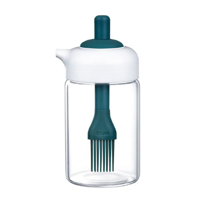 Oil Dispenser Bottle Condiment Container BBQ Oil Dispenser Bottle With Brush For Kitchen