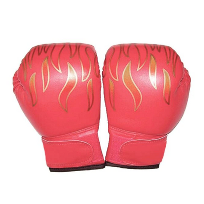 Kids Winning Gloves Professional Flame Mesh Boxing Gloves For Kids Breathable PU Leather