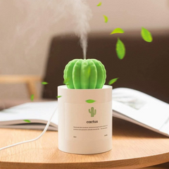 Cactus Cool Mist Humidifier Desktop Mini 280ml Small Humidifier USB Portable Auto Shut-Off