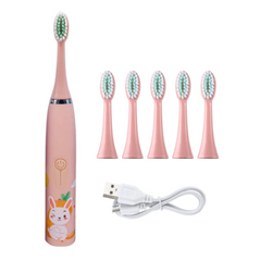 Toothbrush Electric Cartoon Pattern With Replace Toothbrush Heads Electric Toothbrush For Kids