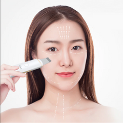 Ultrasonic Skin Scrubber For Face Exfoliation Blackhead Remover Facial Peeling