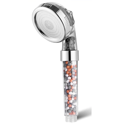 Shower Head With Filter 3 Modes Adjustable Jetting High Pressure Water Softening Shower Head