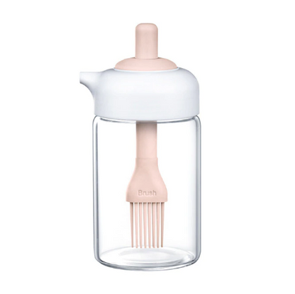 Oil Dispenser Bottle Condiment Container BBQ Oil Dispenser Bottle With Brush For Kitchen