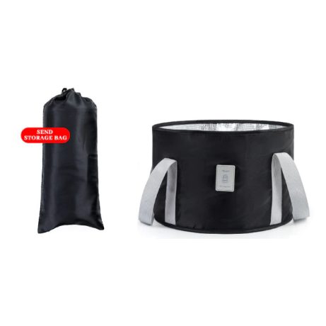 Portable Foot Soaker Travel Camping Washbasin Foldable Foot Spa Large Capacity Soak Bag