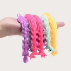 3PCS Sensory Fidget Toys Worm Noodle Stretch String Anti Stress Squishy Stress Toys Decompression