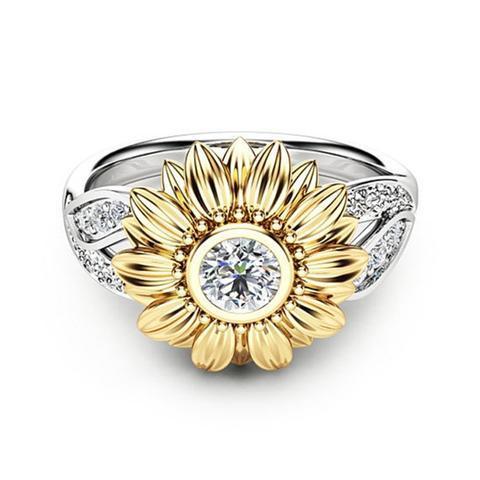 Sunshine Sunflower Ring