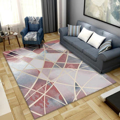 Waseable Geometric Printed Carpet for Livingroom Bedroom Large Area Rugs