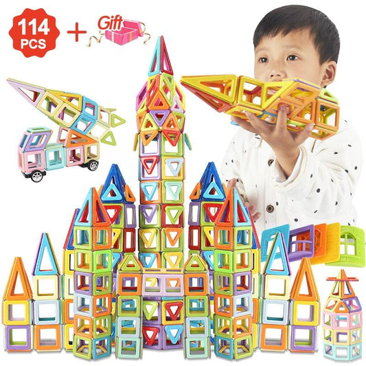 Magnetic Building Blocks 114 Pcs