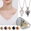 Image of Natural Oyster Wish Freshwater Pearl Necklace Heart Love Pendant Women Mysterious Surprise Jewelry, Love