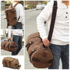 Image of Leather Weekender Travel Bag Men's Carry On Bag