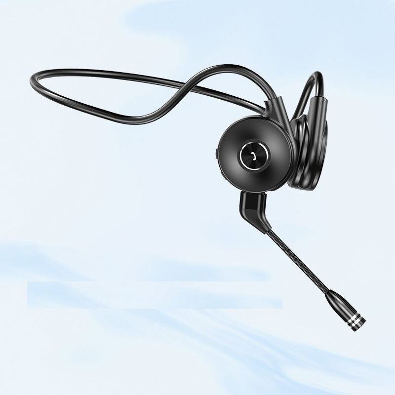 Lightweight Wireless Microphone Headset Bluetooth Open Ear Computer Headset with Microphone