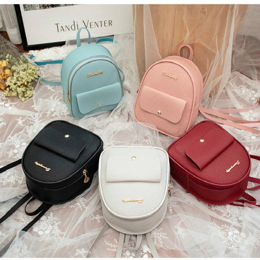 mini leather backpack
