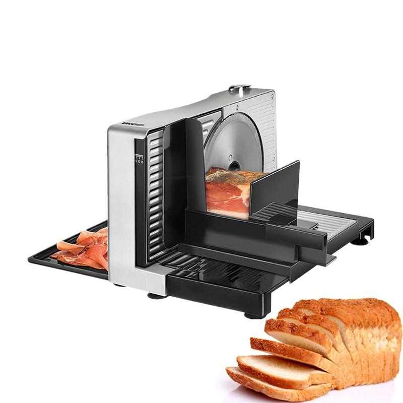 Foldable Electric Semi-automatic Meat Slicer for Bread and Fruits Too