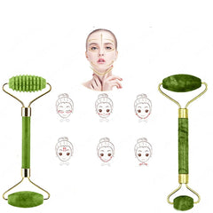 Natural Face Jade Roller Gua Sha Face Tool Face Massager Neck Skin Lifting Gua Sha Tool