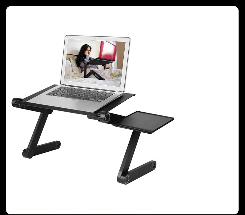 Adjustable Ergonomic Laptop Table for Bed Portable Laptop Stand for Bed with Mouse Pad Laptop Desk for Bed