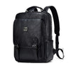 Image of leather laptop backpack