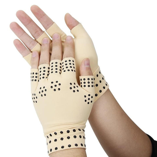 1 Pair of Mangetic Arthritis Gloves Compression Gloves Arthritis in Fingers Pain Relief Gloves