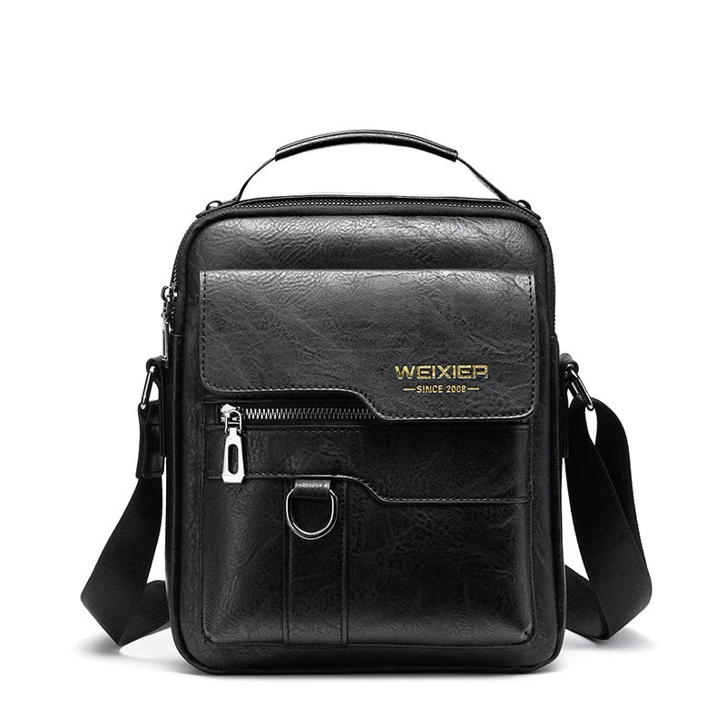 Fashion Vintage Mens Crossbody Bag Business PU Leather Bags for Men Messenger  Men's Shoulder Bag