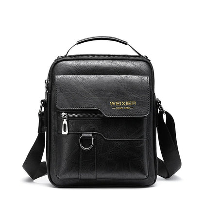 Fashion Vintage Mens Crossbody Bag Business PU Leather Bags for Men Messenger  Men's Shoulder Bag