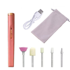 Nail Drilling Set 5 in 1 Electric File For Nails Manicure Nail Drill Machine Polisher Remover