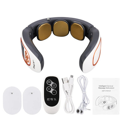 Portable Smart Neck Massager Smart Electric Neck and Shoulder Massager Pain Relief Tool Health Care Relaxation Cervical Vertebra Physiotherapy