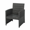 Image of 4Pcs Rattan Patio Furniture Set Sofa and Table