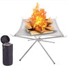 Image of Portable Outdoor Fire Pit Outside Log Burner