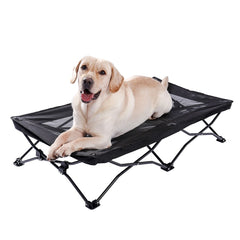 Large Elevated Dog Bed Foldable Easy to Wash Dog Cot Portable Breathable Raised Dog Bed