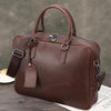 Image of Distressed Leather 17" Computer Bag Vintage Style Laptop Messenger Briefcase