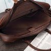 Image of Distressed Leather 17" Computer Bag Vintage Style Laptop Messenger Briefcase