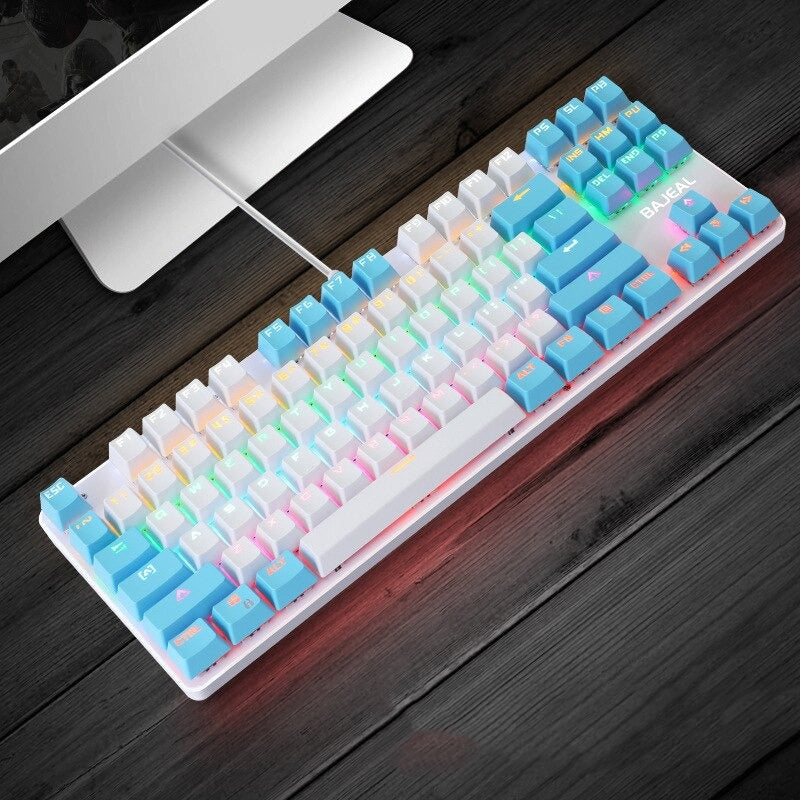 Minimalist Mechanical Keyboard 87 Keys Anti-Ghosting Gaming Keyboard Blue Switch Reddit Mechanical Keyboard