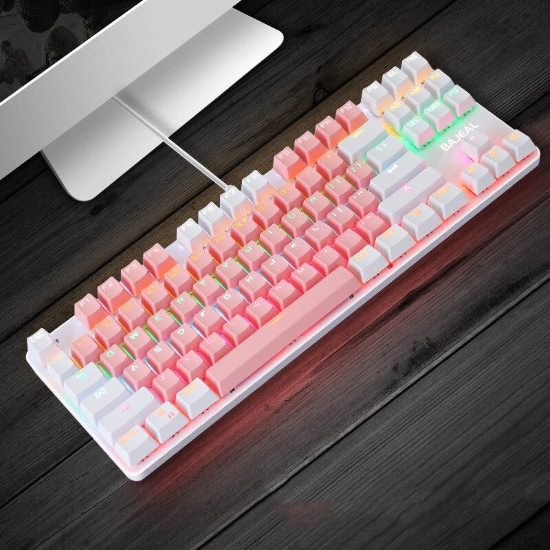 Minimalist Mechanical Keyboard 87 Keys Anti-Ghosting Gaming Keyboard Blue Switch Reddit Mechanical Keyboard